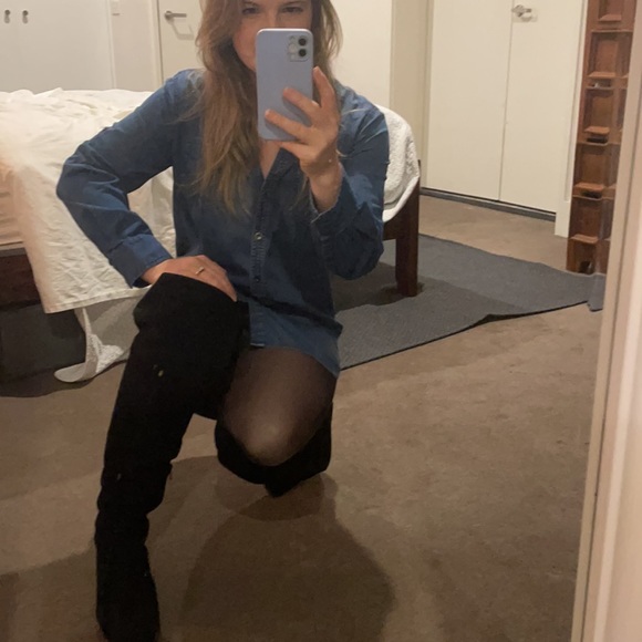 Country road, denim shirt dress size small - Picture 6 of 6